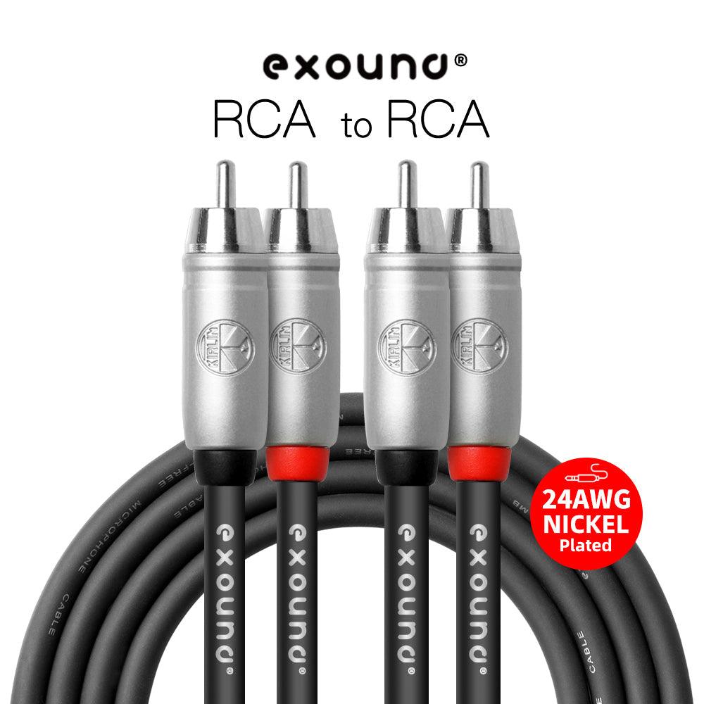 Exound Twin RCA Phono to Twin RCA Phono Interconnect Audio Cable