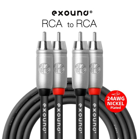 Exound Twin RCA Phono to Twin RCA Phono Interconnect Audio Cable