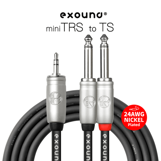 Exound 3.5mm (1/8″) Mini Jack to Stereo 6.35mm (1/4″) TS Jack Audio Cable