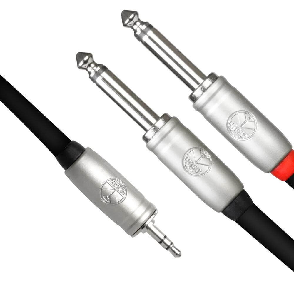 Exound 3.5mm (1/8″) Mini Jack to Stereo 6.35mm (1/4″) TS Jack Audio Cable Connectors