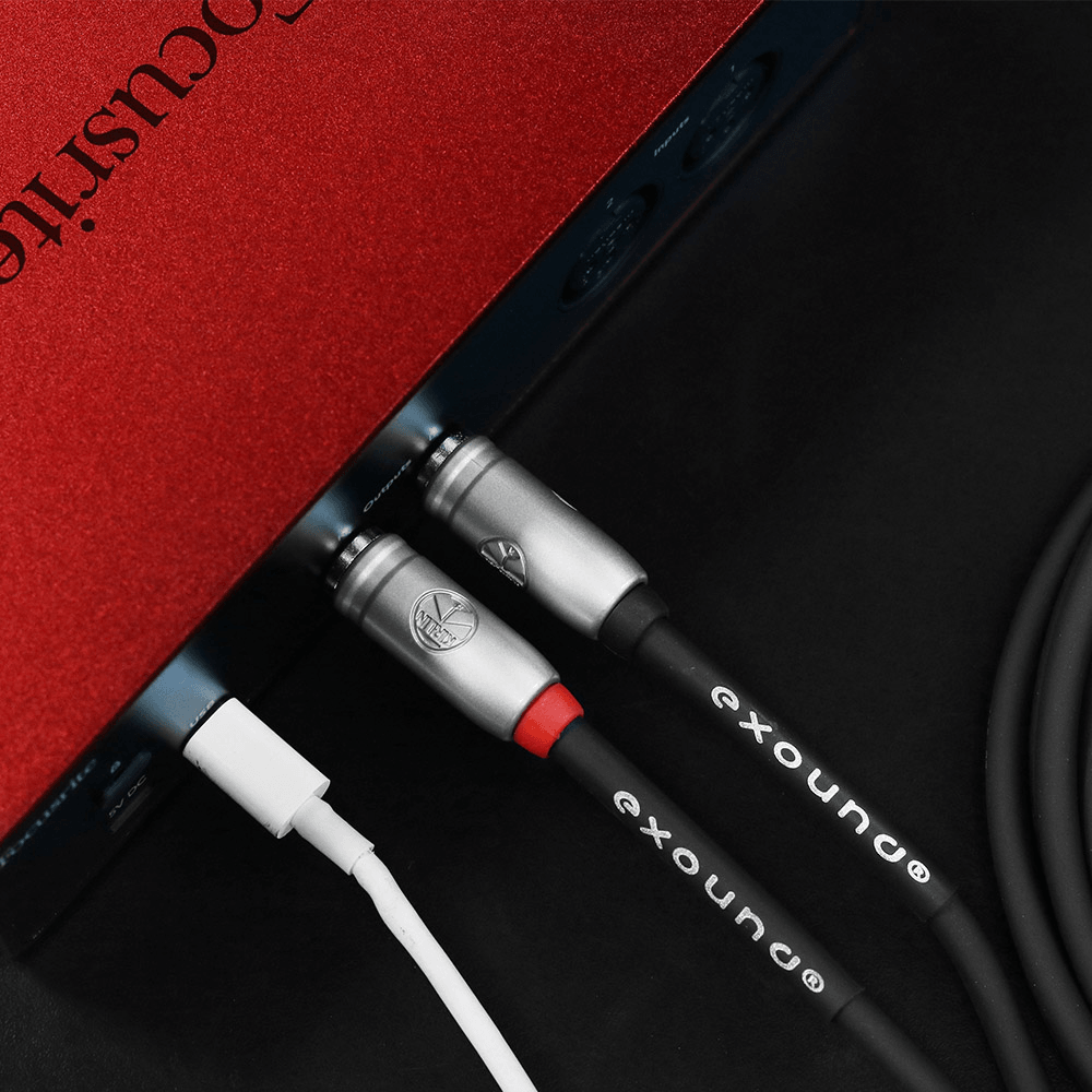 Exound Nickel-Plated 6.35mm (1/4″) TS Jack Connector