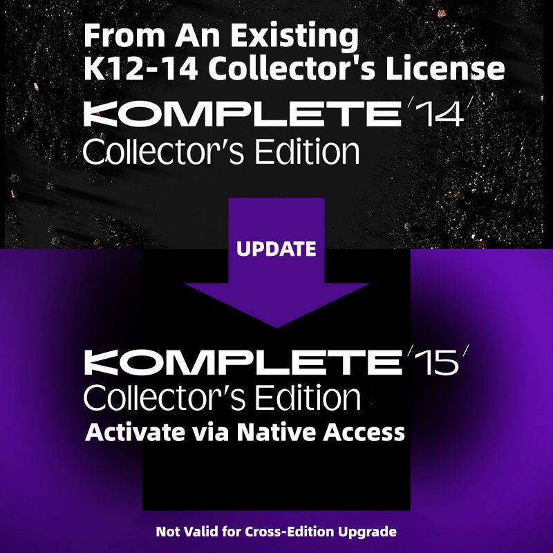 Native Instruments Komplete 15 Collector's Edition Update from K12-K14 Collector's Edition