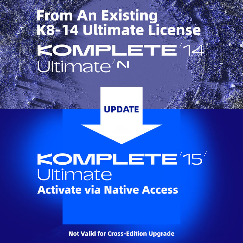 Native Instruments Komplete 15 Ultimate Edition Update from K8-K14 Ultimate