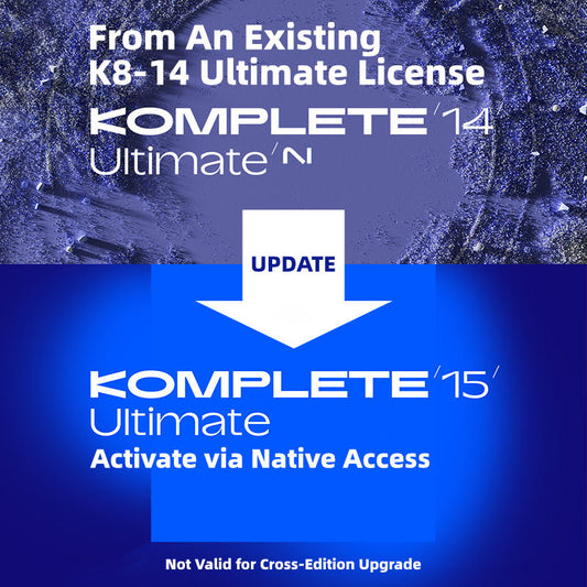 Native Instruments Komplete 15 Ultimate Edition Update from K8-K14 Ultimate