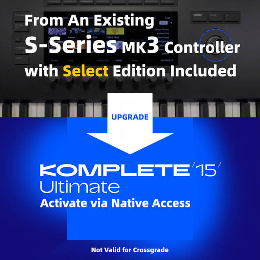 Native Instruments Komplete 15 Ultimate Edition Upgrade from Kontrol S-Series MK3 Controllers