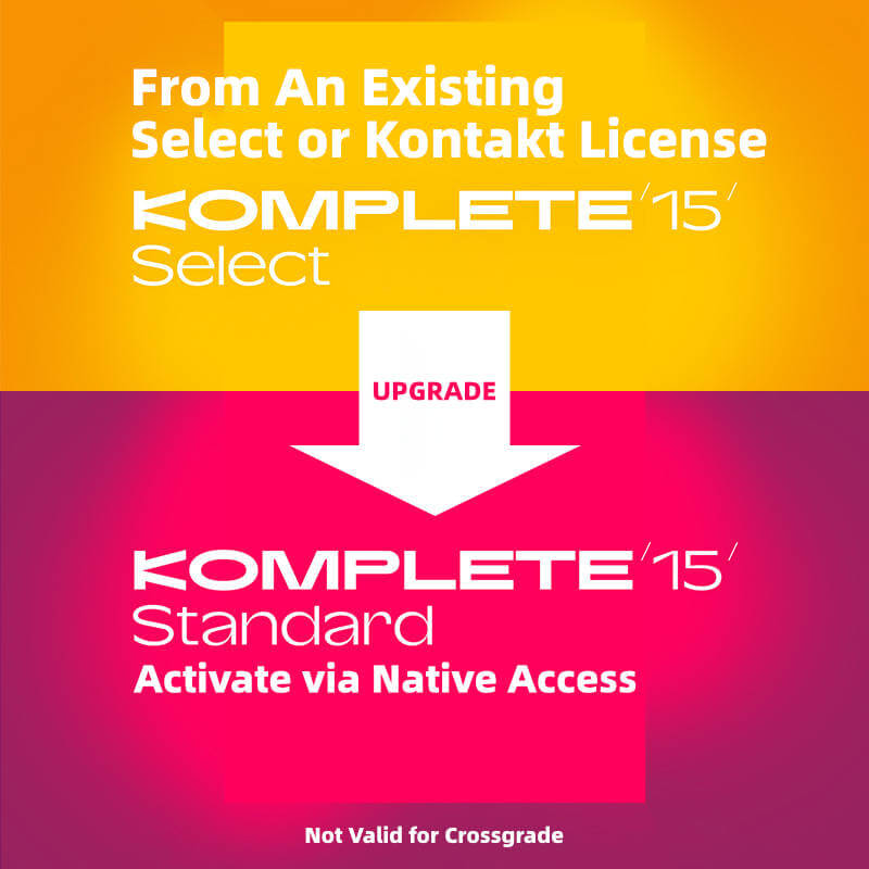 Native Instruments Komplete 15 Standard Upgrade from Select Edition or Kontakt