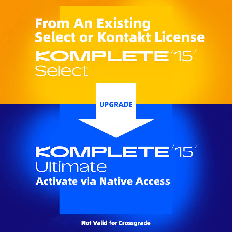 Native Instruments Komplete 15 Ultimate Upgrade from Select Edition or Kontakt