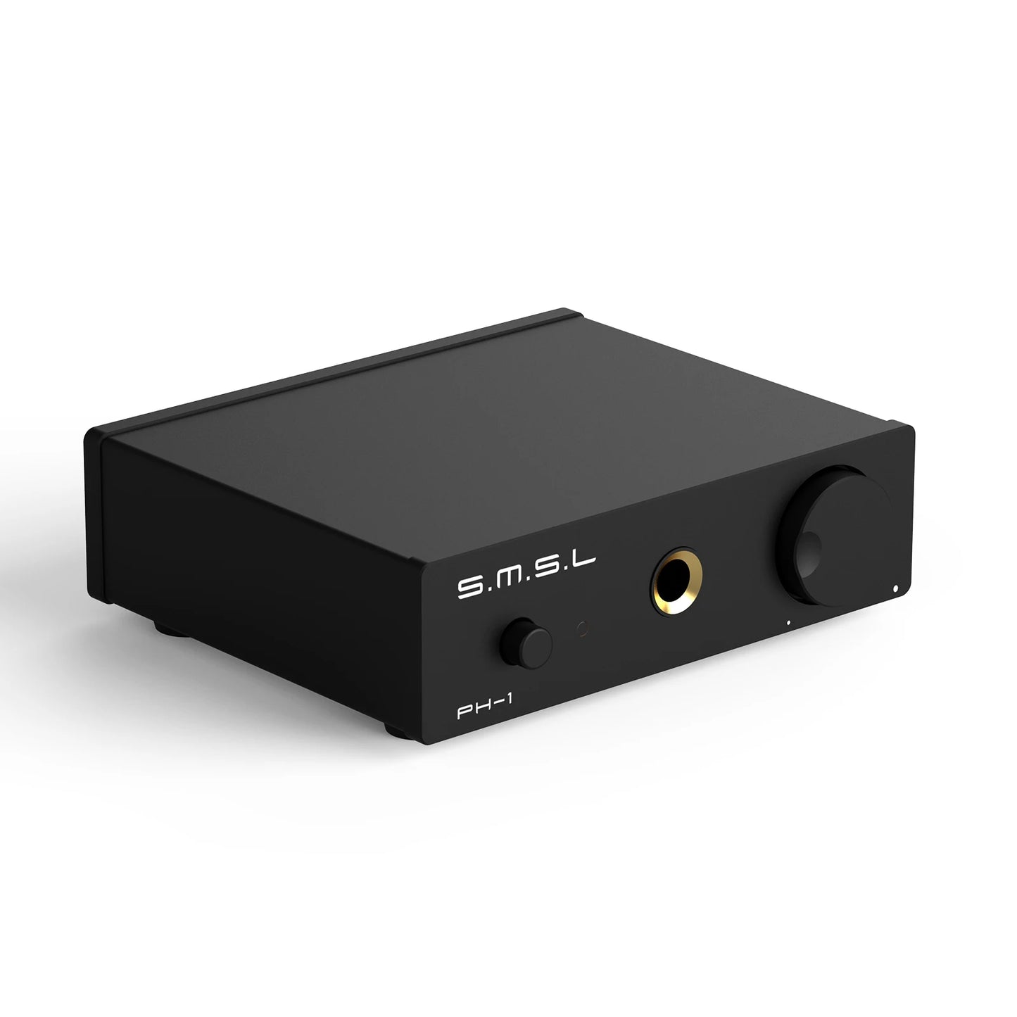 SMSL PH-1 dedicated MM phono preamp presents 0.008% THD, 46dB gain, integrated headphone amp, isolated power supply & CNC aluminium housing.