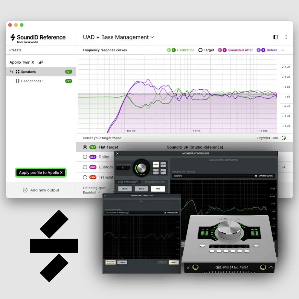 Sonarworks SoundID Reference Apollo Monitor Correction Add-on | Exound Pro Audio