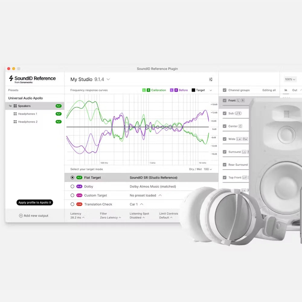 Sonarworks SoundID Reference Apollo Monitor Correction Add-on Target Mode | Exound Pro Audio