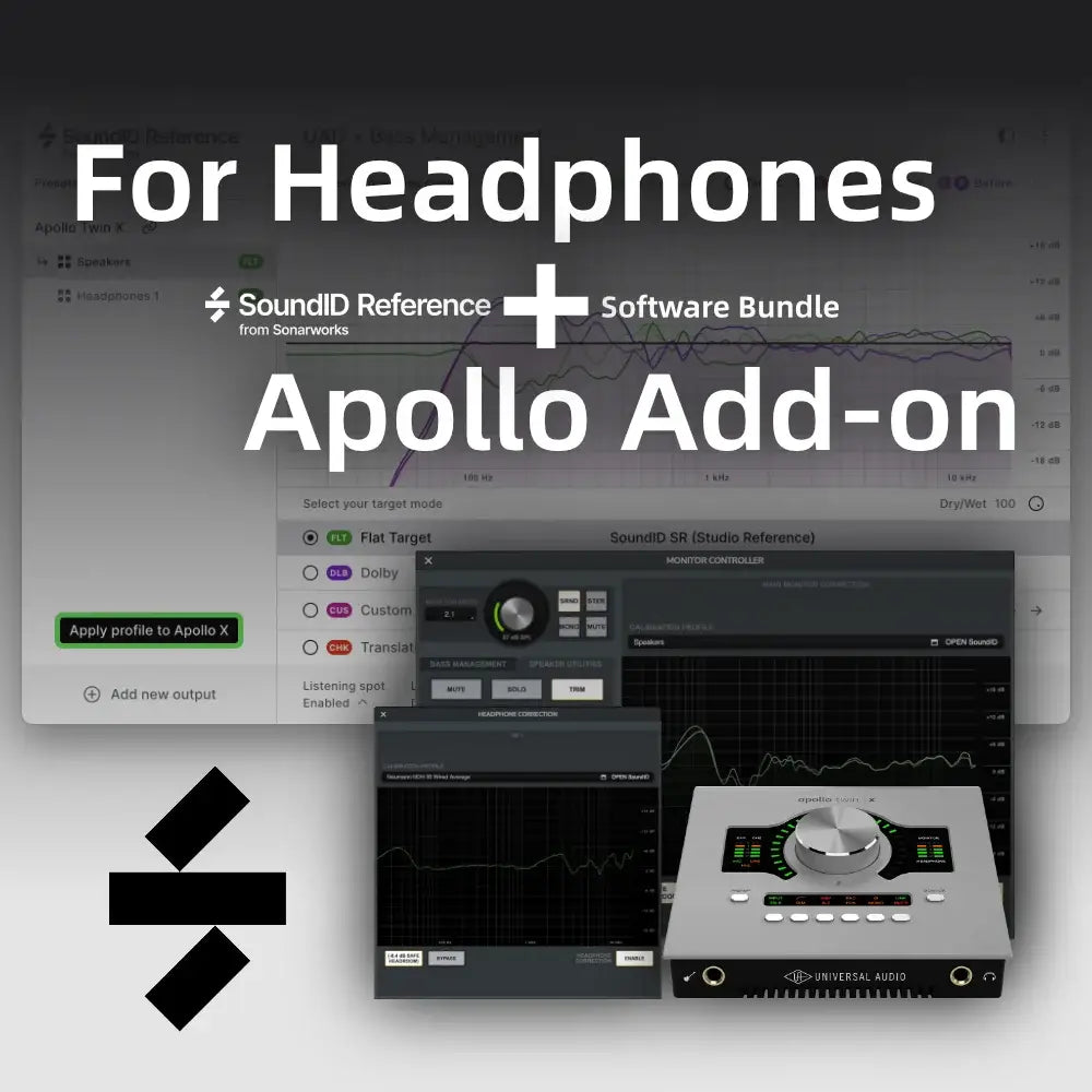 Sonarworks SoundID Reference For Headphones & Apollo Monitor Correction Add-on Bundle | Exound Pro Audio