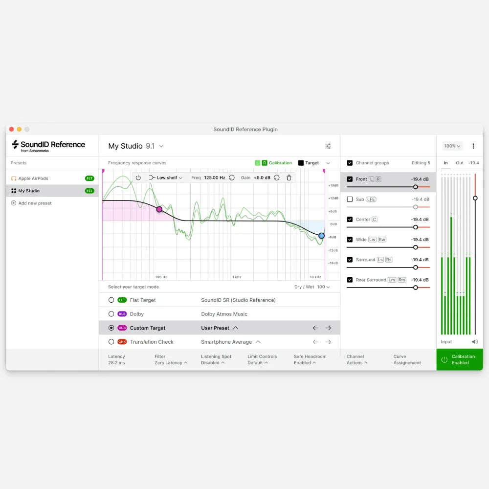 Sonarworks SoundID Reference For Multichannel Custom EQ | Exound Pro Audio