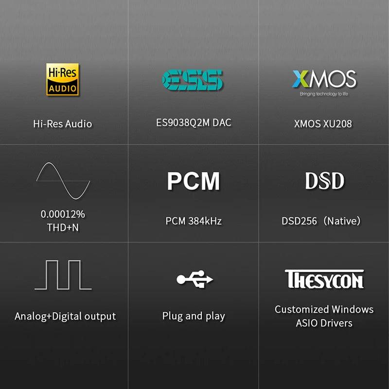 TOPPING D10 Balanced Hi-Res Audio Decoder Features