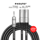 Exound 3,5 mm (1/8″) Miniklinke auf Stereo 3-Polig männlich XLR-Audiokabel | 24AWG vernickelt
