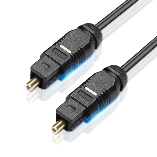 Toslink SPDIF Cable 3M with black connectors and light indicator for high-quality audio transmission.