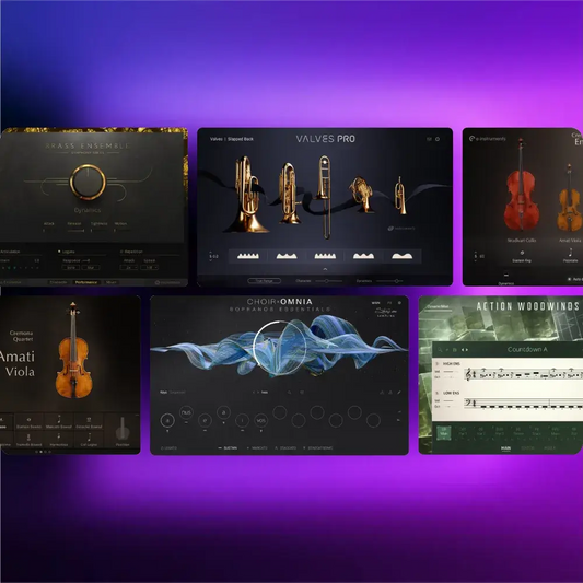 Native Instruments Komplete 26 Collector's Edition software interface featuring various instruments and plugins.