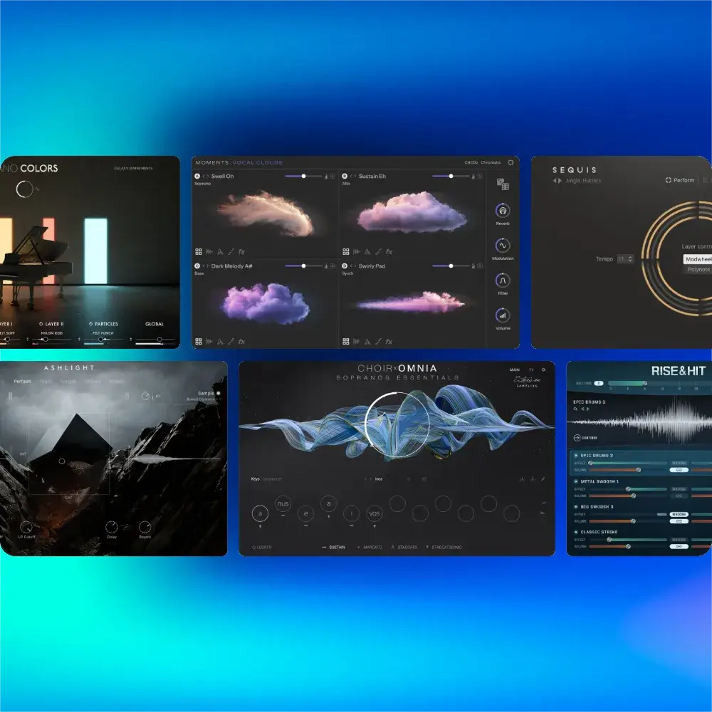 Native Instruments Komplete 26 Ultimate interface showcasing various sound design tools and plugins.
