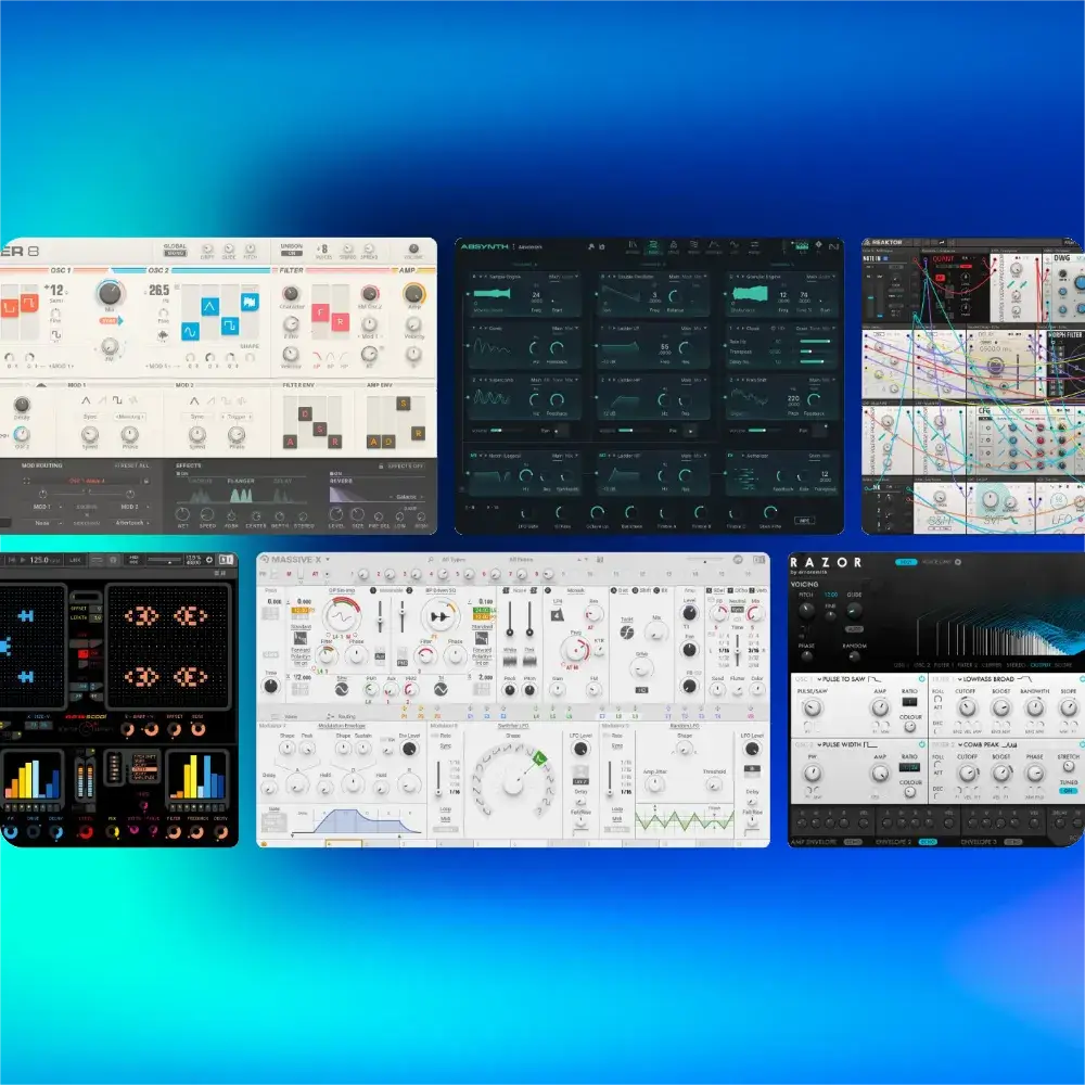 Native Instruments Komplete 26 Ultimate music production plugins on a vibrant background.