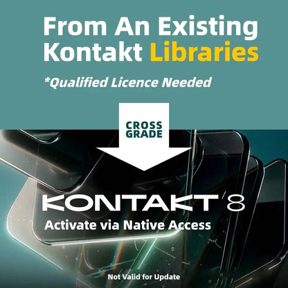 Native Instruments Kontakt 8 Crossgrade from Qualified Kontakt Libraries