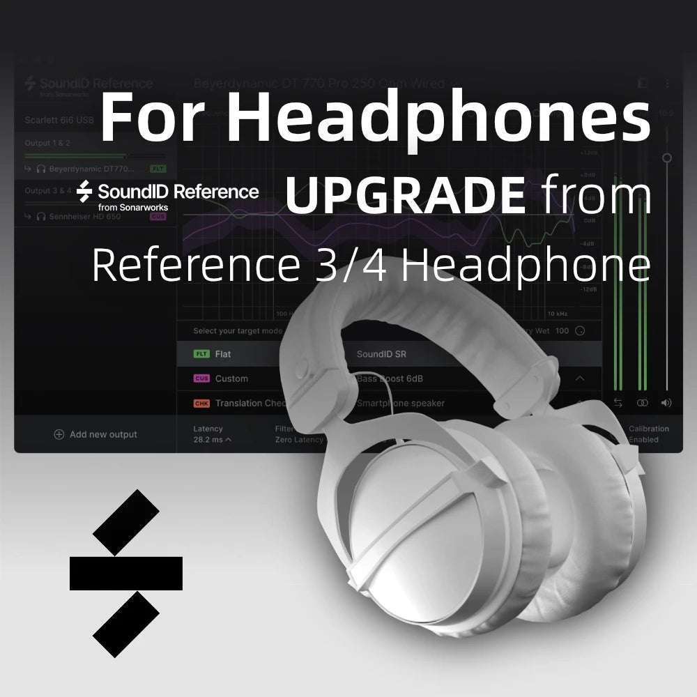 Sonarworks SoundID Reference For Headphones Upgrade from Reference 3 or 4 Headphone Edition | Exound Pro Audio