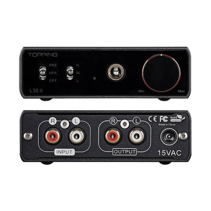 TOPPING L30II Hi-Res Headphone Amplifier Front & Back Panels